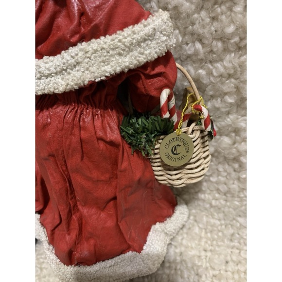 1990 Clothtique Possible Dreams 10" Mrs. Claus And Santa Set Of 2 Vintage - Picture 6 of 8